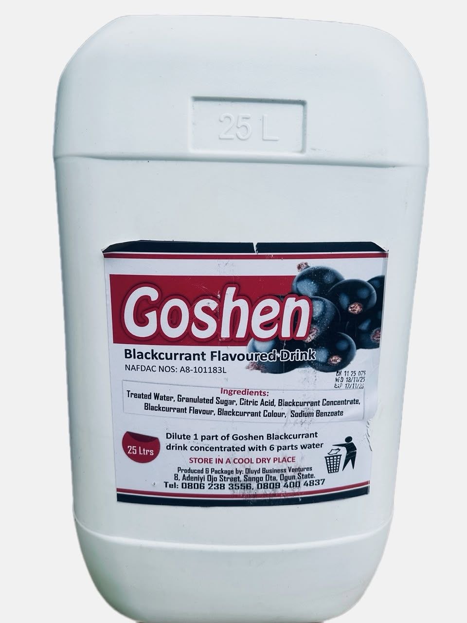 Goshen Communion Drink 25L